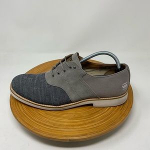 G-Star Raw Grey Denim Oxford Shoes Size 11